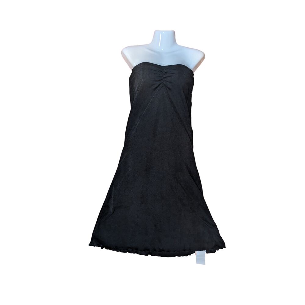 NWT CIDER Black Ruched Tube Mini Dress Size xs